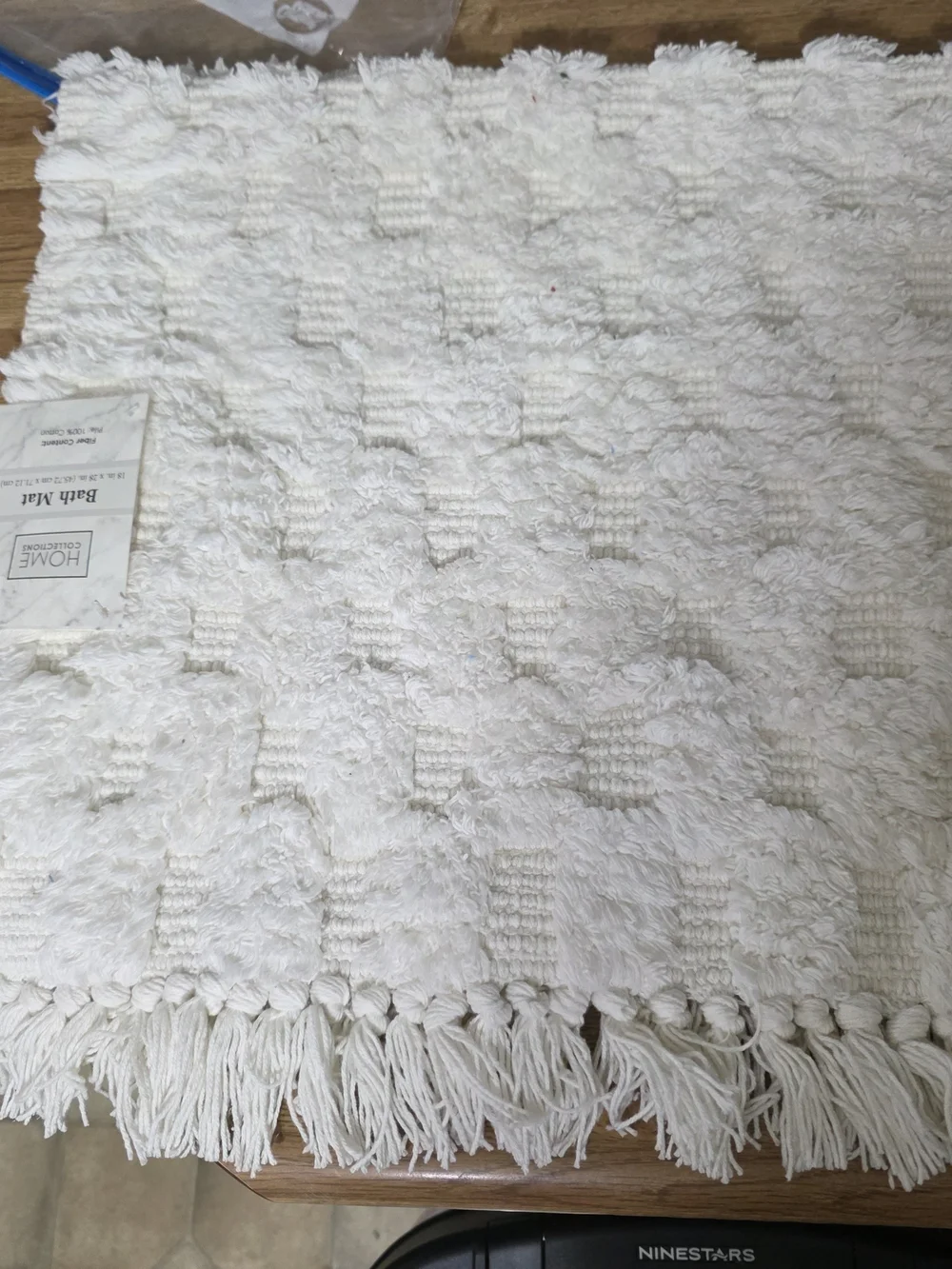 Home Collection Cream Shag Bath Mats Set Of 3